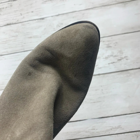 Sam Edelman Suede Ankle Boots Tan Joey Booties 6 1/2 Neutral Boho Minimalist - Picture 14 of 16
